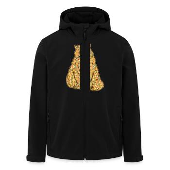 Himalayan Cat Himalayan Cat Geometric - Men’s Recycled Softshell Jacket by Stanley/Stella - black - Front - AI Model Male 185 light (185cm)