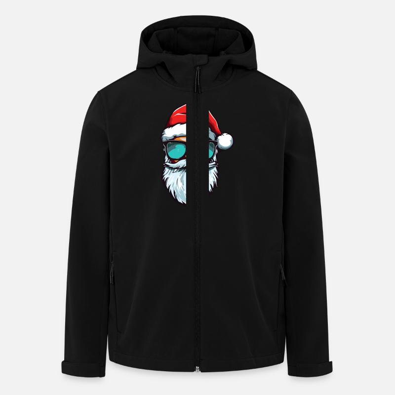 Père Noël Cool Noël - Veste softshell homme en polyester recyclé Stanley/Stella - noir