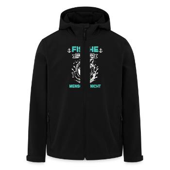 Fische Verstehen Mich Menschen Nicht - Recycelte Männer Softshell-Jacke von Stanley/Stella - Schwarz - Vorne - AI Model Male 185 light (185cm)