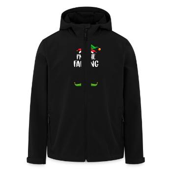 I'm The Farting Elf Shirt Matching Family - Men’s Recycled Softshell Jacket by Stanley/Stella - black - Front - AI Model Male 185 light (185cm)