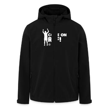 Fan de football Acclamations Motivation de l’arbitre - Veste softshell homme en polyester recyclé Stanley/Stella - noir - Devant - AI Model Male 185 light (185cm)