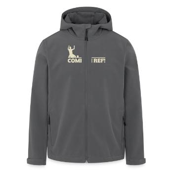 Allez Réf ! Passionné de football - Veste softshell homme en polyester recyclé Stanley/Stella - charbon - Devant - AI Model Male 185 light (185cm)