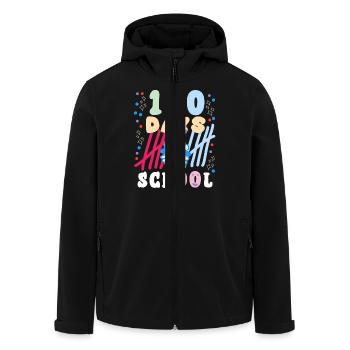 100 days of school schaf tier schaflover - Recycelte Männer Softshell-Jacke von Stanley/Stella - Schwarz - Vorne - AI Model Male 185 light (185cm)