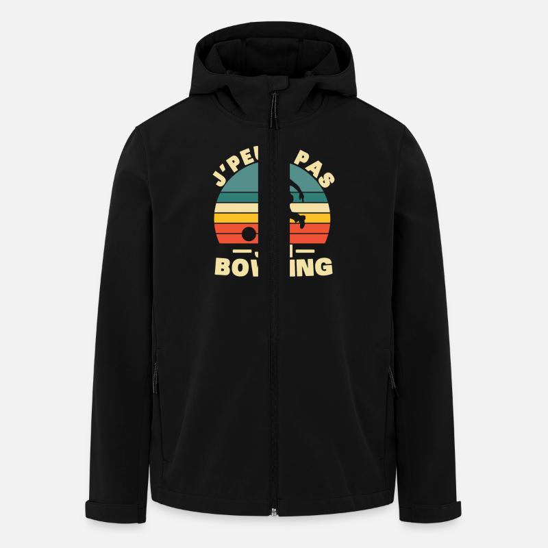 Je Peux Pas J'ai Bowling - Veste softshell homme en polyester recyclé Stanley/Stella - noir