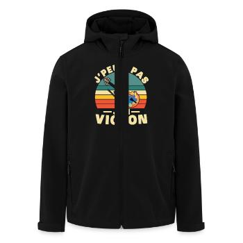 Je Peux Pas J'ai Violon - Veste softshell homme en polyester recyclé Stanley/Stella - noir - Devant - AI Model Male 185 light (185cm)