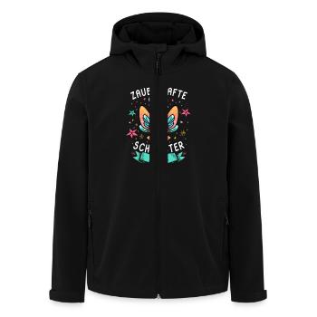 Zauberhafte Große Schwester 2024 Magisches - Recycelte Männer Softshell-Jacke von Stanley/Stella - Schwarz - Vorne - AI Model Male 185 light (185cm)