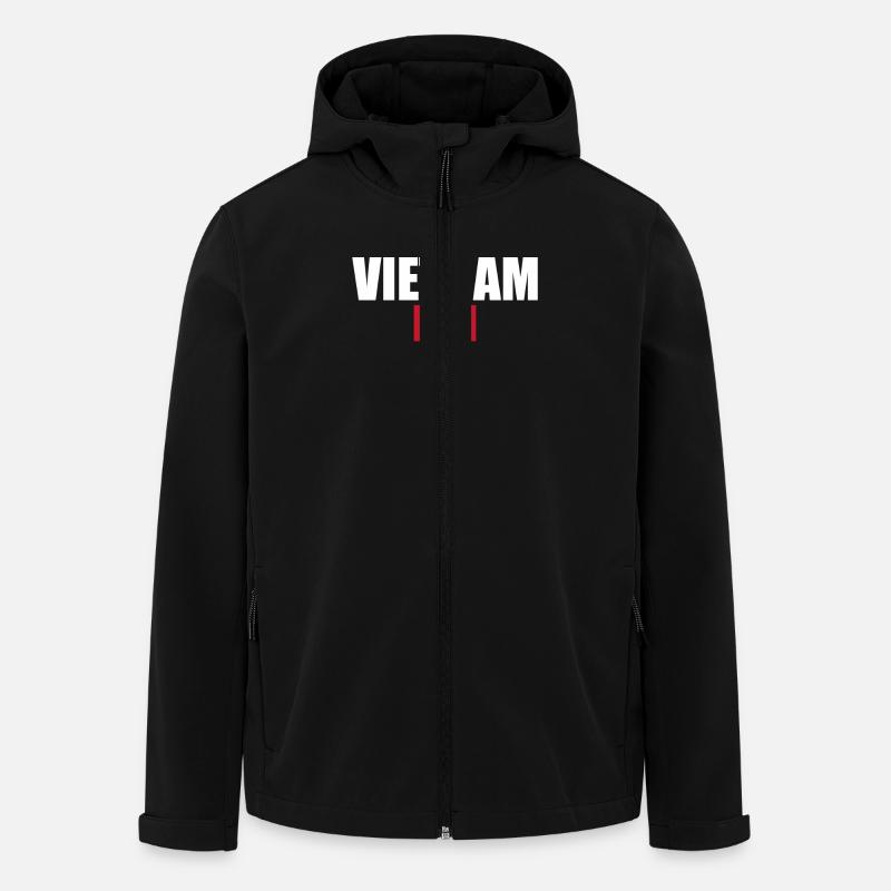 Vietnam Vietnamese Flag Vietnamese - Men’s Recycled Softshell Jacket by Stanley/Stella - black