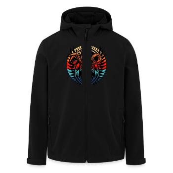 Sondeln Metalldetektor - Recycelte Männer Softshell-Jacke von Stanley/Stella - Schwarz - Vorne - AI Model Male 185 light (185cm)