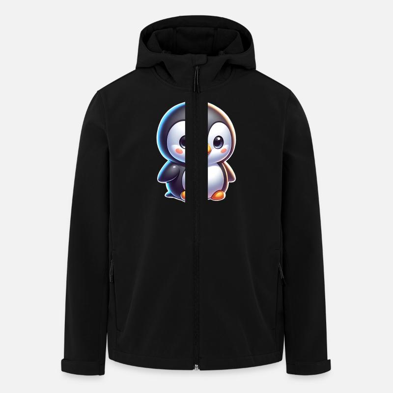 Pingouin - Veste softshell homme en polyester recyclé Stanley/Stella - noir