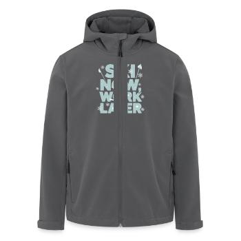 Ski Snowboard Wintersport Design Ski Snowboard - Recycelte Männer Softshell-Jacke von Stanley/Stella - Anthrazit - Vorne - AI Model Male 185 light (185cm)