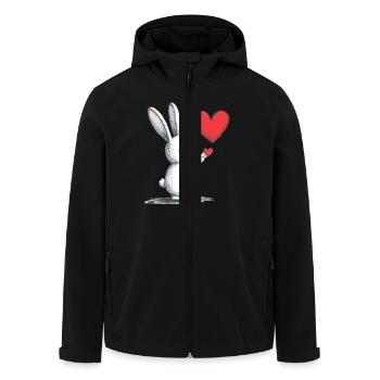 Handing over Love - Recycelte Männer Softshell-Jacke von Stanley/Stella - Schwarz - Vorne - AI Model Male 185 light (185cm)