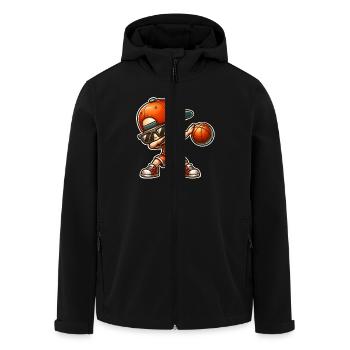 Basketball Basketball Players - Men’s Recycled Softshell Jacket by Stanley/Stella - black - Front - AI Model Male 185 light (185cm)
