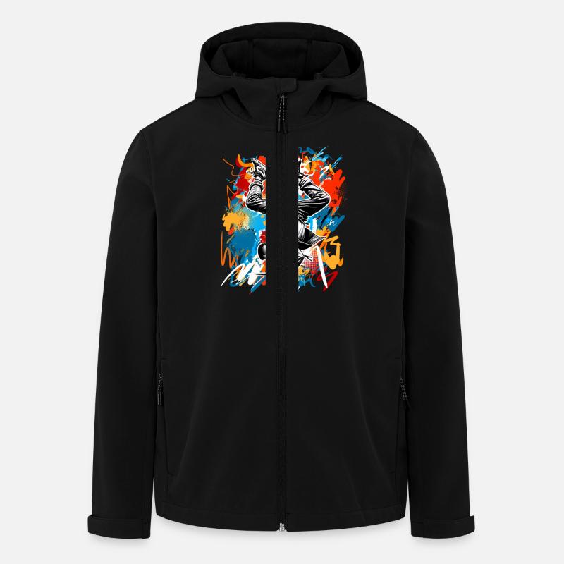Breakdance - Recycelte Männer Softshell-Jacke von Stanley/Stella - Schwarz