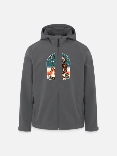Alien Campfire Hike - Men’s Recycled Softshell Jacket by Stanley/Stella - black