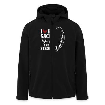 J'aime les gros sacs, les extrémités serrées et un D fort - Veste softshell homme en polyester recyclé Stanley/Stella - noir - Devant - AI Model Male 185 light (185cm)
