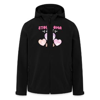Großmutter STOLZE OMA SEIT 2025 Geburtstag Omi - Recycelte Männer Softshell-Jacke von Stanley/Stella - Schwarz - Vorne - AI Model Male 185 light (185cm)