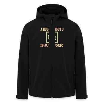 Un câlin sans toi est simplement une chimie toxique - Veste softshell homme en polyester recyclé Stanley/Stella - noir - Devant - AI Model Male 185 light (185cm)