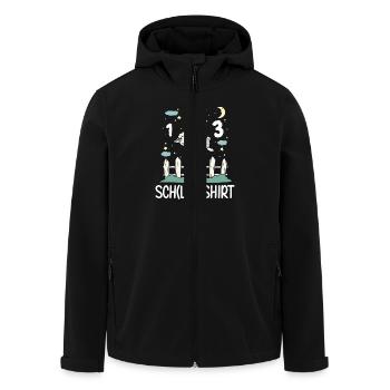 Niedliches Schaf Schlafshirt Pyjama Shirt - Recycelte Männer Softshell-Jacke von Stanley/Stella - Schwarz - Vorne - AI Model Male 185 light (185cm)