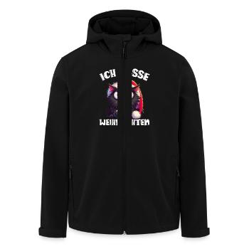 Ich Hasse Weihnachten Weihnachtskatze - Recycelte Männer Softshell-Jacke von Stanley/Stella - Schwarz - Vorne - AI Model Male 185 light (185cm)
