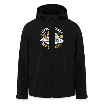 Little Digger Big Dreams - Conception mignonne de l’excavatrice - Veste softshell homme en polyester recyclé Stanley/Stella - noir - Devant - AI Model Male 185 light (185cm)
