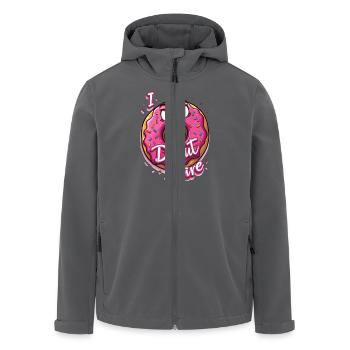 I Donut Care für einen Donut-Liebhaber - Recycelte Männer Softshell-Jacke von Stanley/Stella - Schwarz - Vorne - AI Model Male 185 light (185cm)