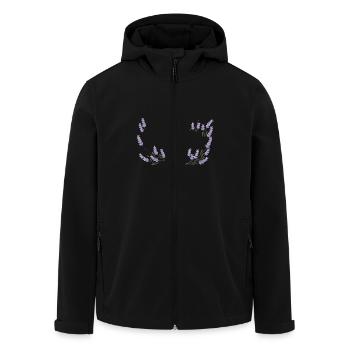 Vertraue dem Prozess für einen Optimisten - Recycelte Männer Softshell-Jacke von Stanley/Stella - Schwarz - Vorne - AI Model Male 185 light (185cm)