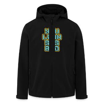 You Look Sus Bro Gaming Meme Design für Gamer - Recycelte Männer Softshell-Jacke von Stanley/Stella - Schwarz - Vorne - AI Model Male 185 light (185cm)