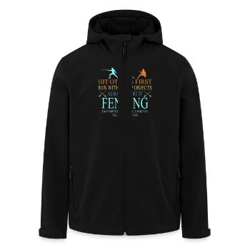 Frapper les autres en premier : la motivation de l'escrime pour - Veste softshell homme en polyester recyclé Stanley/Stella - noir - Devant - AI Model Male 185 light (185cm)