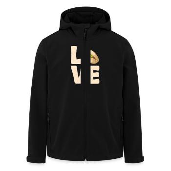 Amour pour les amateurs de pistaches Fans de snack aux noix - Veste softshell homme en polyester recyclé Stanley/Stella - noir - Devant - AI Model Male 185 light (185cm)