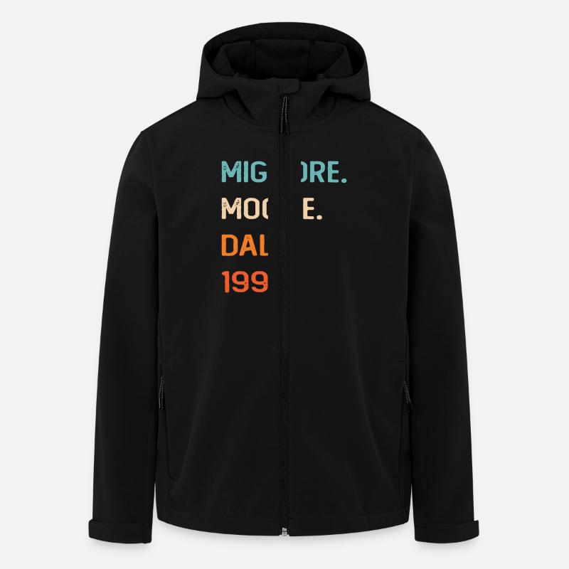 Wife since 1995 - Men’s Recycled Softshell Jacket by Stanley/Stella - black
