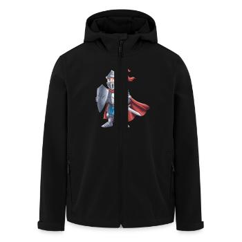 Freundlicher Ritter als Geburtstagsgeschenk Design - Recycelte Männer Softshell-Jacke von Stanley/Stella - Schwarz - Vorne - AI Model Male 185 light (185cm)