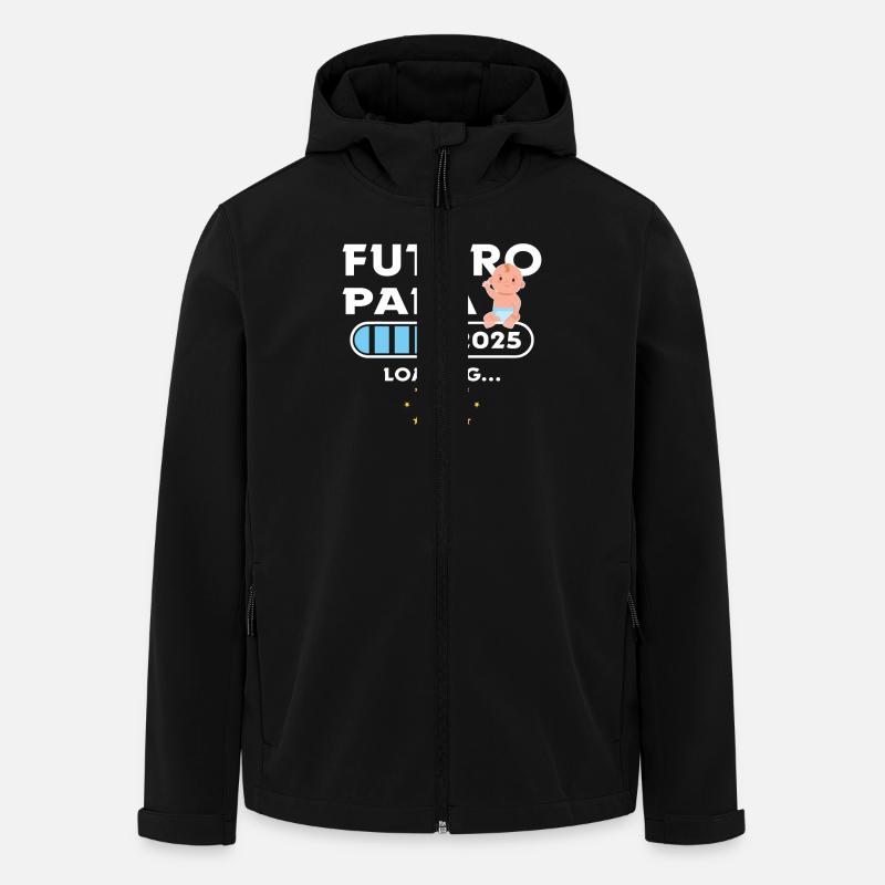 Zukunft Papst 2025 Erstvater 2025 - Recycelte Männer Softshell-Jacke von Stanley/Stella - Schwarz