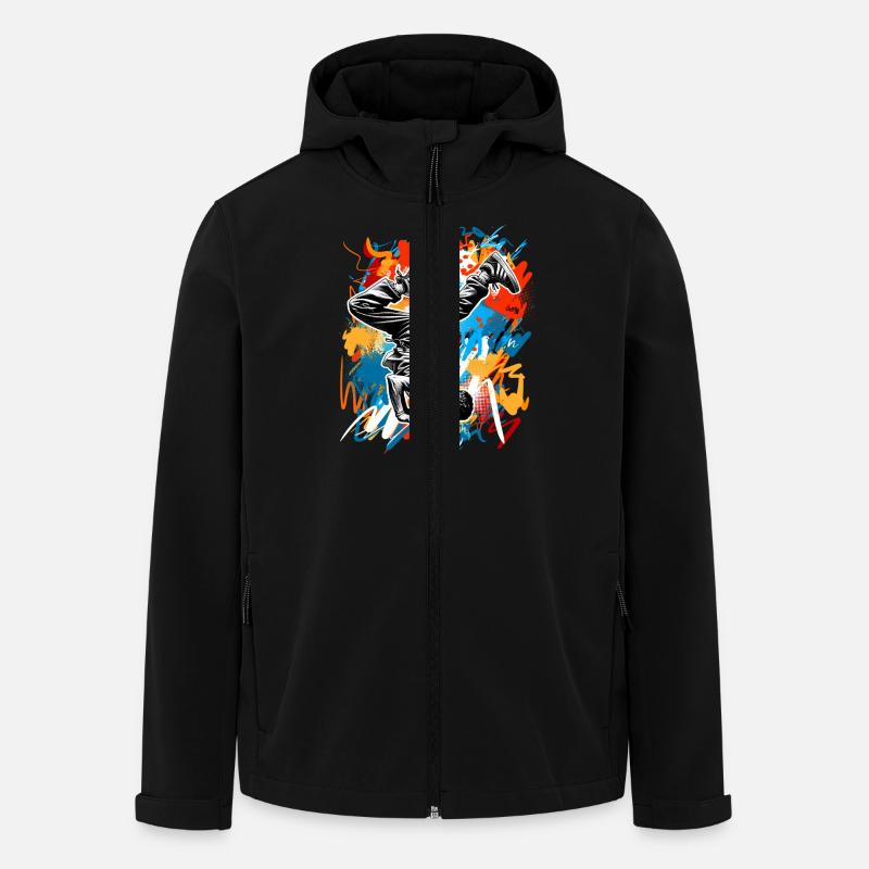 Breakdancing - Men’s Recycled Softshell Jacket by Stanley/Stella - black