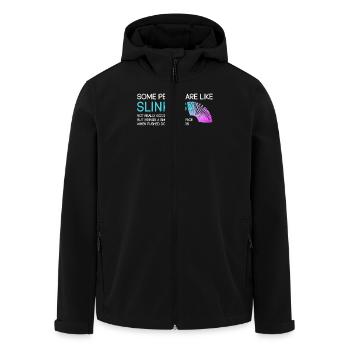 Certaines personnes sont comme des slinkies : humoristiques - Veste softshell homme en polyester recyclé Stanley/Stella - noir - Devant - AI Model Male 185 light (185cm)