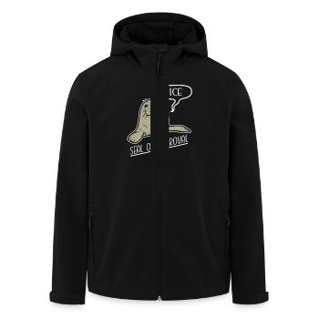 Niedlicher Seehund Mit Nice Seal Of Approval - Recycelte Männer Softshell-Jacke von Stanley/Stella - Schwarz - Vorne - AI Model Male 185 light (185cm)