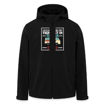 Je dois d'abord voir les bonbons, puis grimper - Veste softshell homme en polyester recyclé Stanley/Stella - noir - Devant - AI Model Male 185 light (185cm)