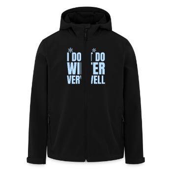 Funny I Don't Winter Very Well, Winter Season - Men’s Recycled Softshell Jacket by Stanley/Stella - black - Front - AI Model Male 185 light (185cm)