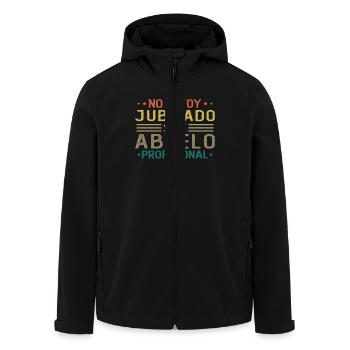 Man I'm not retired, I'm a professional grandfather - Men’s Recycled Softshell Jacket by Stanley/Stella - black - Front - AI Model Male 185 light (185cm)