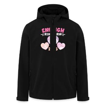 Rente ENDLICH RENTNERIN 2025 Großmutter Omi - Recycelte Männer Softshell-Jacke von Stanley/Stella - Schwarz - Vorne - AI Model Male 185 light (185cm)