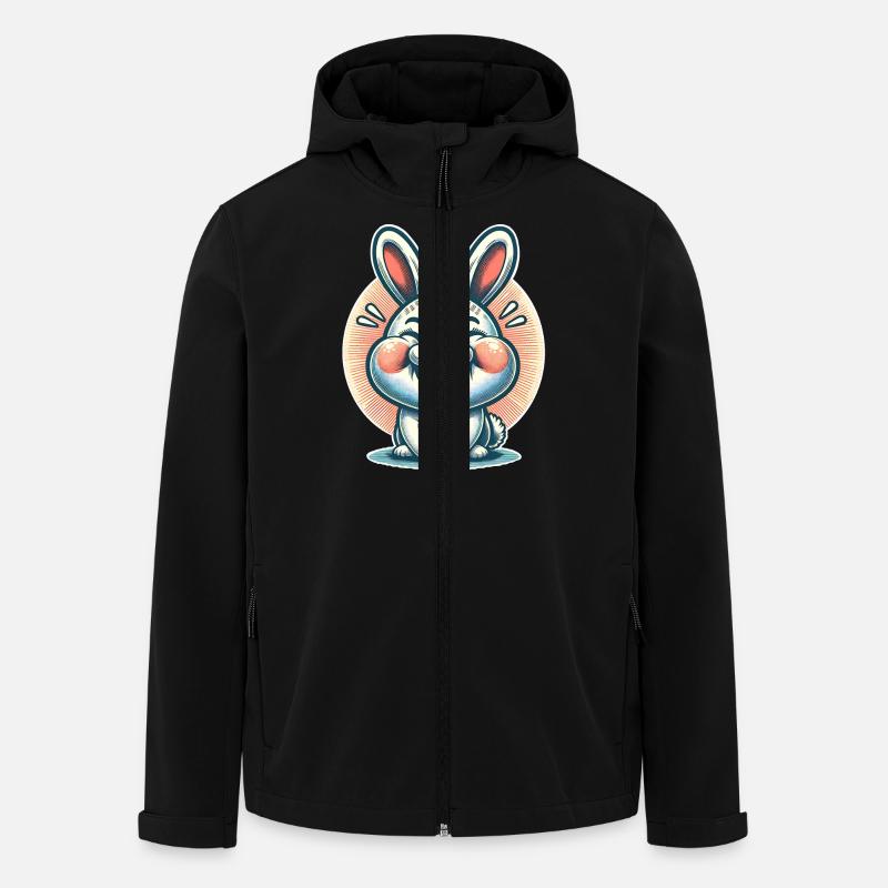 Lapin Lapin - Veste softshell homme en polyester recyclé Stanley/Stella - noir
