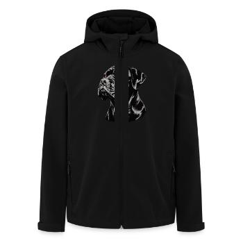 Cane Corso für einen Cane Corso Besitzer - Recycelte Männer Softshell-Jacke von Stanley/Stella - Schwarz - Vorne - AI Model Male 185 light (185cm)