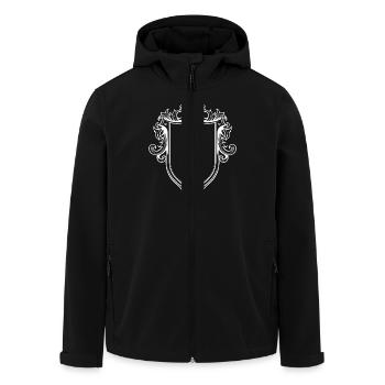 Schild Wappen Symbol Leer - Recycelte Männer Softshell-Jacke von Stanley/Stella - Schwarz - Vorne - AI Model Male 185 light (185cm)