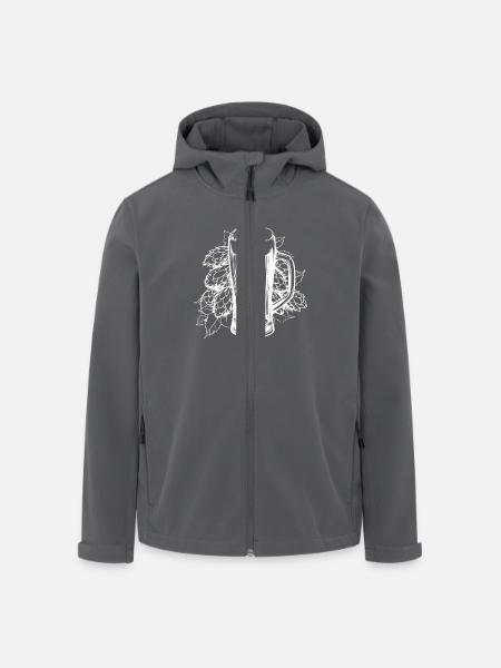 Hops Malt Beer Beer Glass - Men’s Recycled Softshell Jacket by Stanley/Stella - black