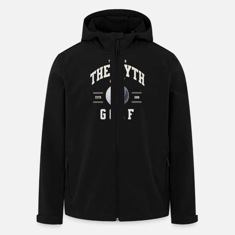 Golf - Recycelte Männer Softshell-Jacke von Stanley/Stella - Schwarz