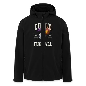 Fußballerin Frauenfußball Damen Mädchen Fußball - Recycelte Männer Softshell-Jacke von Stanley/Stella - Schwarz - Vorne - AI Model Male 185 light (185cm)