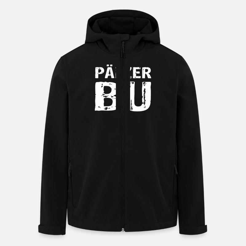Pälzer Bub - Recycelte Männer Softshell-Jacke von Stanley/Stella - Schwarz