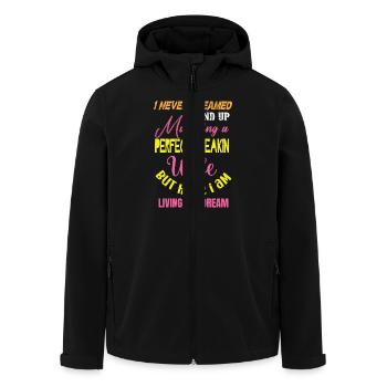 Perfect Freaking Wife - Recycelte Männer Softshell-Jacke von Stanley/Stella - Schwarz - Vorne - AI Model Male 185 light (185cm)