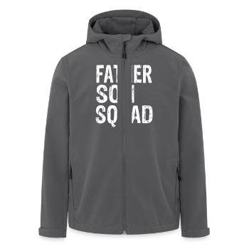 Father Son Squad - Recycelte Männer Softshell-Jacke von Stanley/Stella - Anthrazit - Vorne - AI Model Male 185 light (185cm)