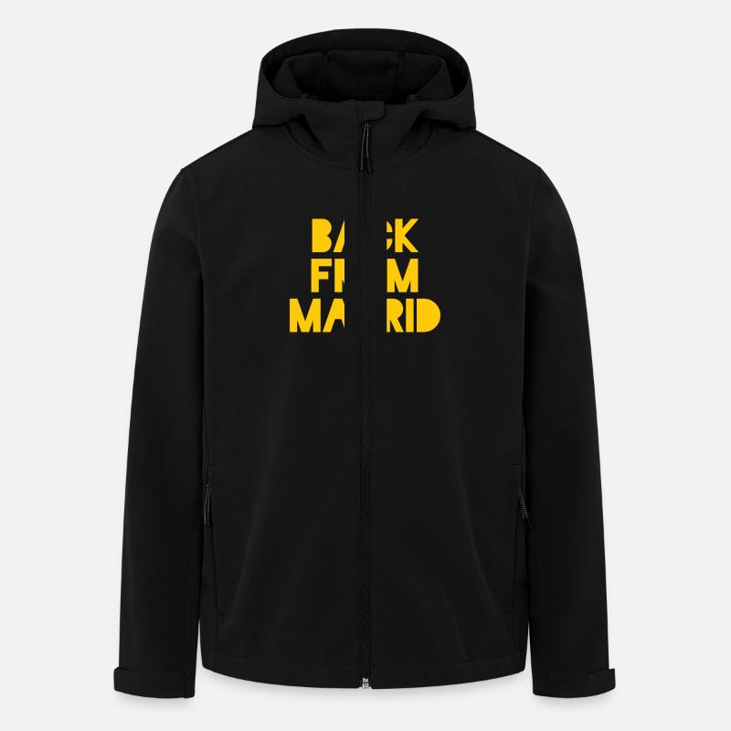 Souvenir Madrid - Recycelte Männer Softshell-Jacke von Stanley/Stella - Schwarz