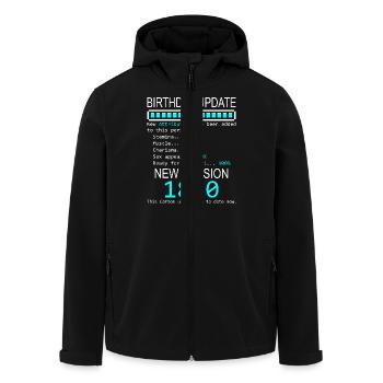 18 Geburtstag Lustiges Geburtstags Outfit Geschenk - Recycelte Männer Softshell-Jacke von Stanley/Stella - Schwarz - Vorne - AI Model Male 185 light (185cm)